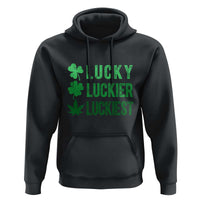 Funny St. Patrick's Day Weed Hoodie Lucky Luckiest Cannabis Shamrock