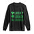 Funny St. Patrick's Day Weed Long Sleeve Shirt Lucky Luckiest Cannabis Shamrock