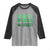 Funny St. Patrick's Day Weed Raglan Shirt Lucky Luckiest Cannabis Shamrock