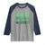 Funny St. Patrick's Day Weed Raglan Shirt Lucky Luckiest Cannabis Shamrock