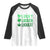 Funny St. Patrick's Day Weed Raglan Shirt Lucky Luckiest Cannabis Shamrock