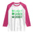 Funny St. Patrick's Day Weed Raglan Shirt Lucky Luckiest Cannabis Shamrock