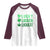 Funny St. Patrick's Day Weed Raglan Shirt Lucky Luckiest Cannabis Shamrock