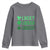 Funny St. Patrick's Day Weed Youth Sweatshirt Lucky Luckiest Cannabis Shamrock