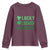 Funny St. Patrick's Day Weed Youth Sweatshirt Lucky Luckiest Cannabis Shamrock