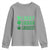 Funny St. Patrick's Day Weed Youth Sweatshirt Lucky Luckiest Cannabis Shamrock