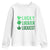 Funny St. Patrick's Day Weed Youth Sweatshirt Lucky Luckiest Cannabis Shamrock