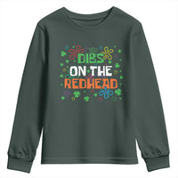 Funny St. Patrick's Day Youth Sweatshirt Dibs On The Redhead