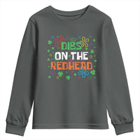 Funny St. Patrick's Day Youth Sweatshirt Dibs On The Redhead