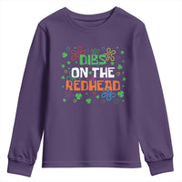 Funny St. Patrick's Day Youth Sweatshirt Dibs On The Redhead