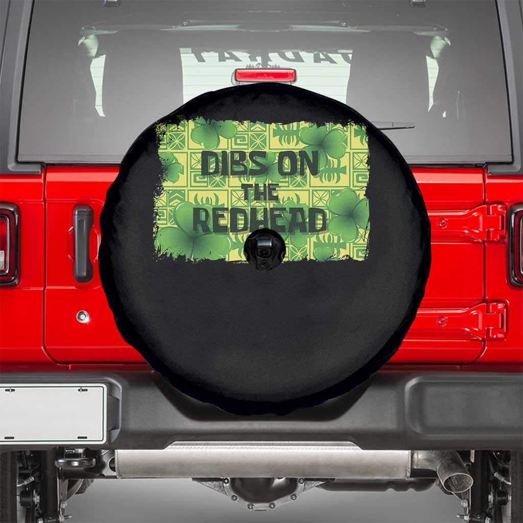 Funny St. Patrick's Day Dibs On The Redhead Spare Tire Cover
