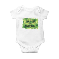Funny St. Patrick's Day Dibs On The Redhead Baby Onesie