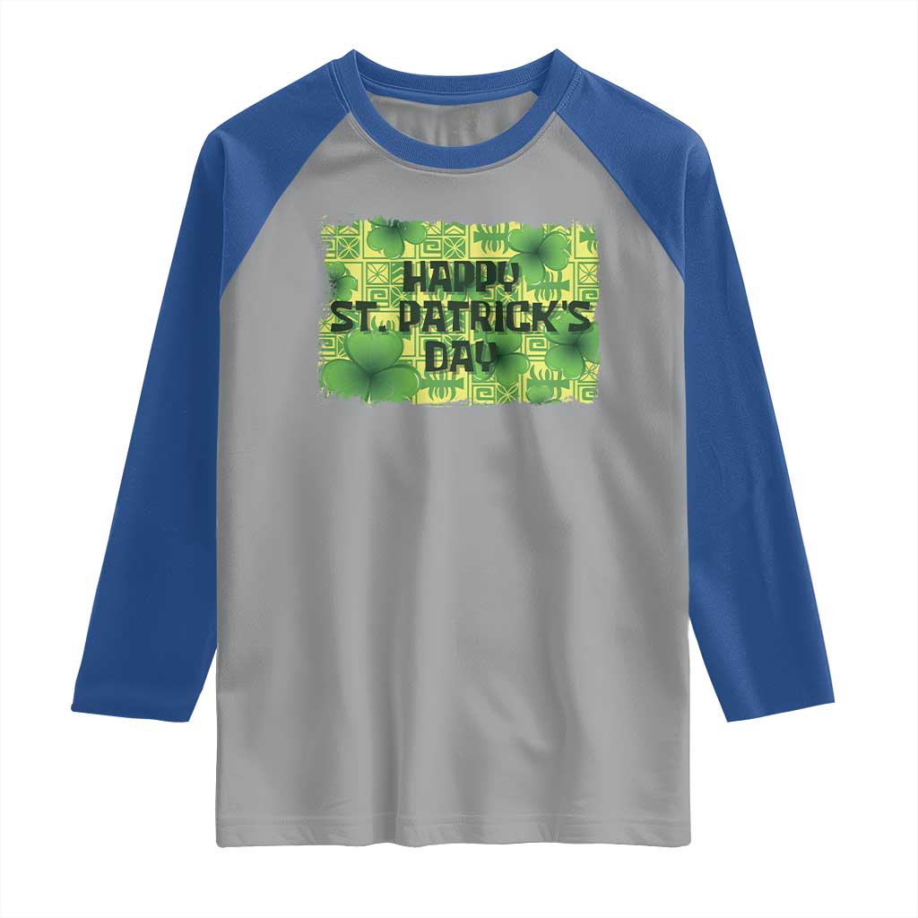 Funny Happy St. Patrick's Day Raglan Shirt