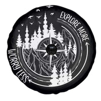 Camping Lover Spare Tire Cover Explore More Worry Less Adventure Outdoor Hiking Mountains Climber TS09