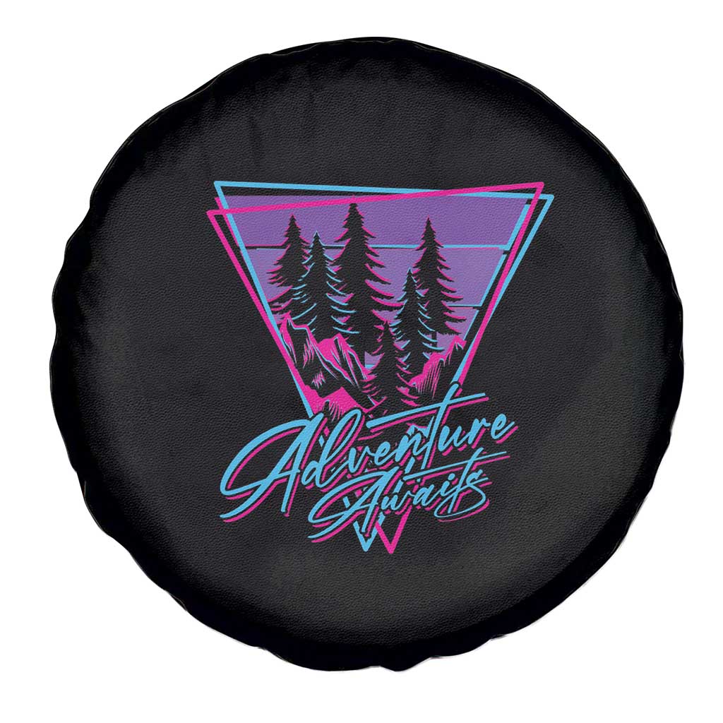 Camping Lover Spare Tire Cover Adventure Awaits Outdoors Hiking Mountains Climber