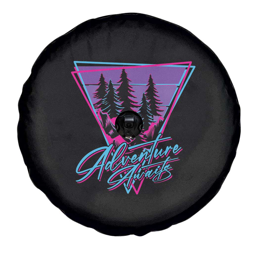 Camping Lover Spare Tire Cover Adventure Awaits Outdoors Hiking Mountains Climber