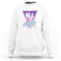 Camping Lover Sweatshirt Adventure Awaits Outdoors Hiking Mountains Climber - Wonder Print Shop