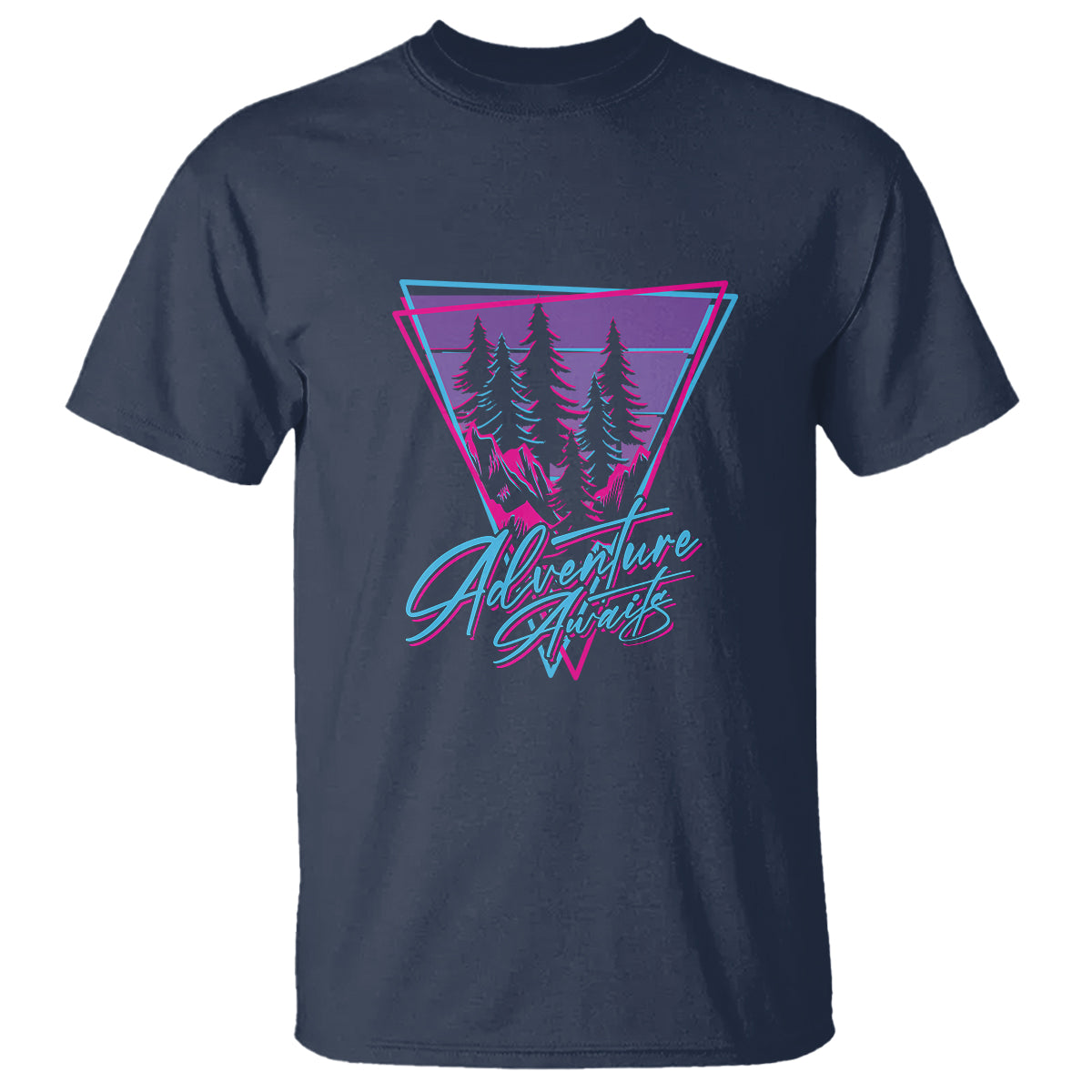 Camping Lover T Shirt Adventure Awaits Outdoors Hiking Mountains Climber - Wonder Print Shop