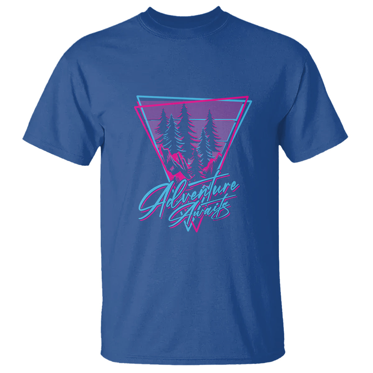 Camping Lover T Shirt Adventure Awaits Outdoors Hiking Mountains Climber - Wonder Print Shop