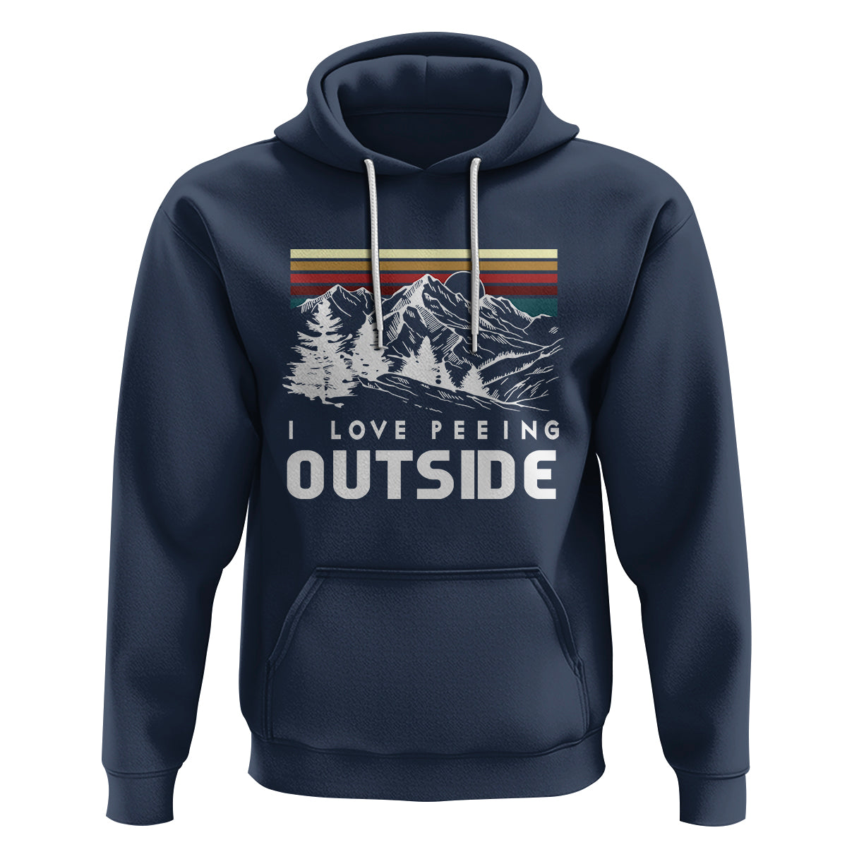 Funny Camping Hoodie I Love Peeing Outside Nature Lover Hiking Men - Wonder Print Shop