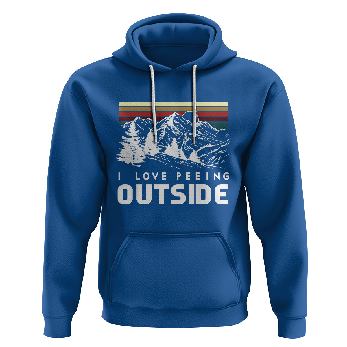 Funny Camping Hoodie I Love Peeing Outside Nature Lover Hiking Men - Wonder Print Shop
