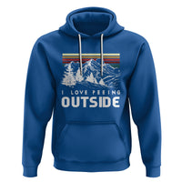 Funny Camping Hoodie I Love Peeing Outside Nature Lover Hiking Men - Wonder Print Shop