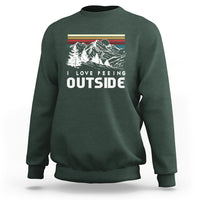 Funny Camping Sweatshirt I Love Peeing Outside Nature Lover Hiking Men - Wonder Print Shop