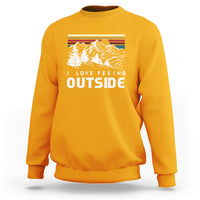 Funny Camping Sweatshirt I Love Peeing Outside Nature Lover Hiking Men - Wonder Print Shop