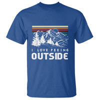 Funny Camping T Shirt I Love Peeing Outside Nature Lover Hiking Men - Wonder Print Shop