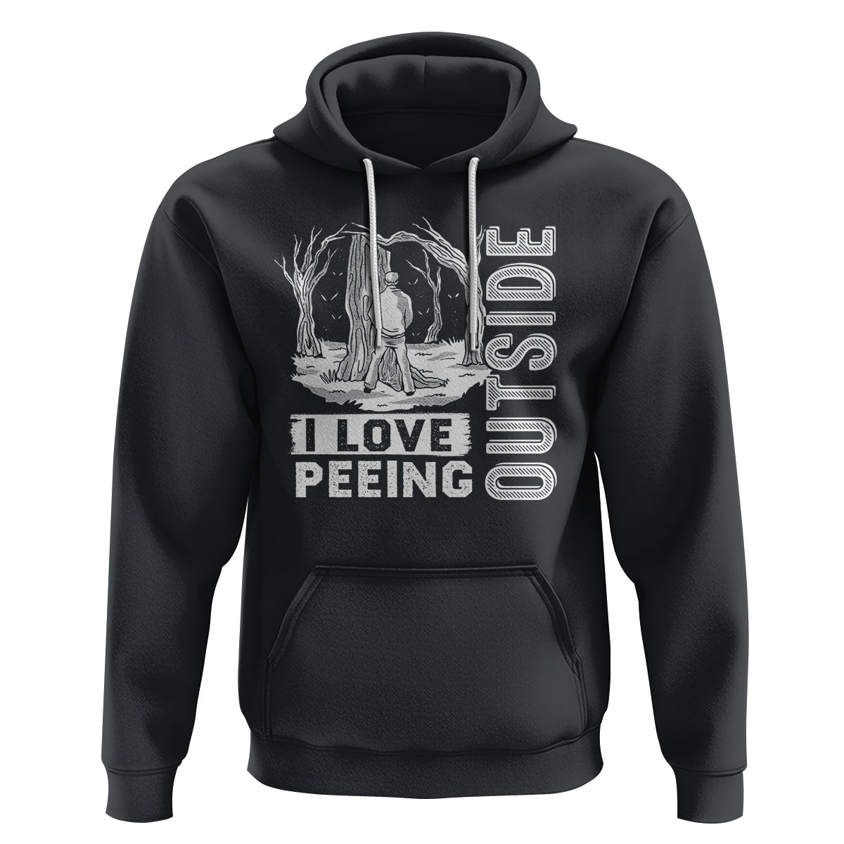 Funny Camping Hoodie I Love Peeing Outside Nature Lover Hiking Men - Wonder Print Shop