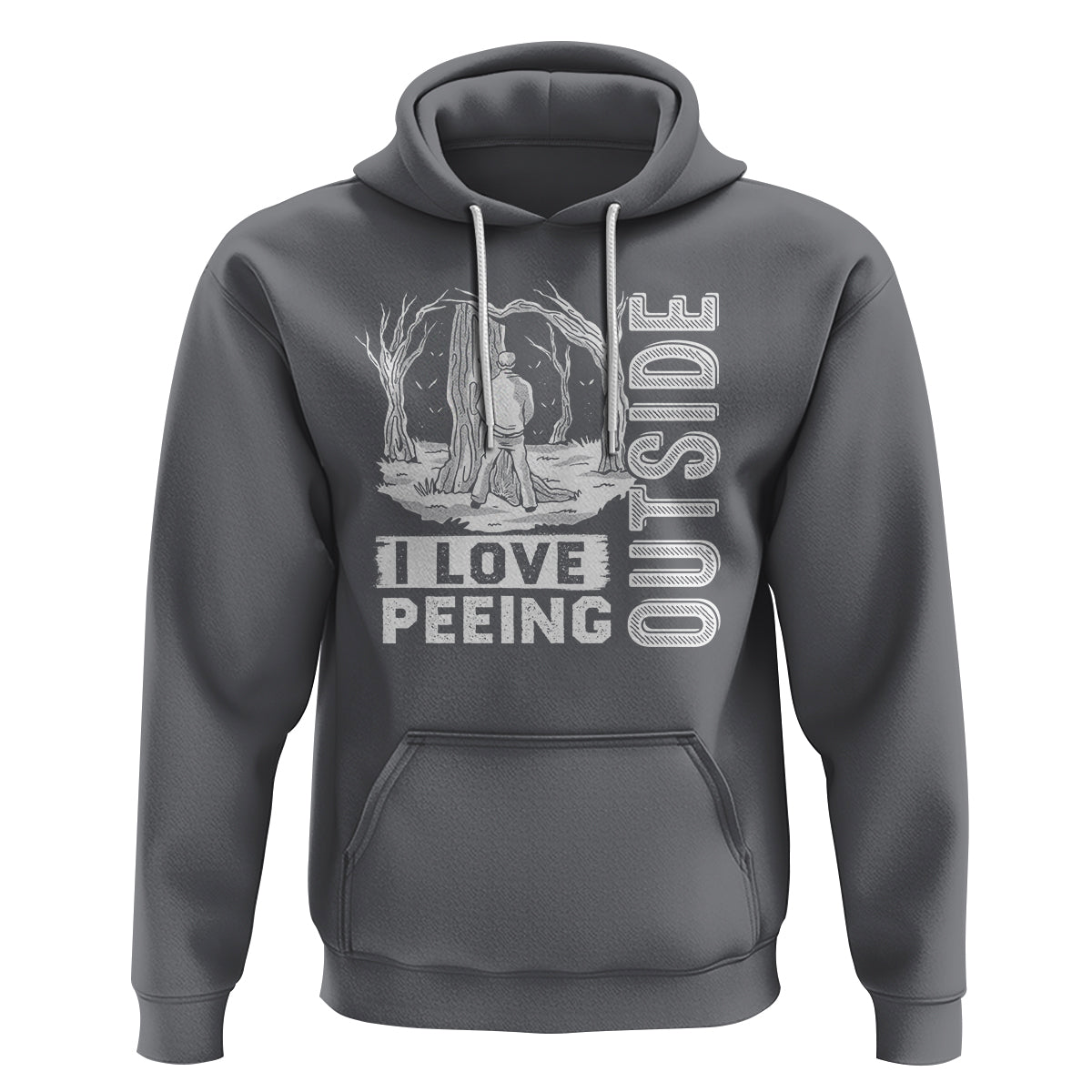 Funny Camping Hoodie I Love Peeing Outside Nature Lover Hiking Men - Wonder Print Shop