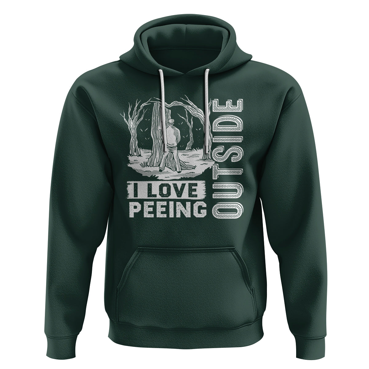 Funny Camping Hoodie I Love Peeing Outside Nature Lover Hiking Men - Wonder Print Shop