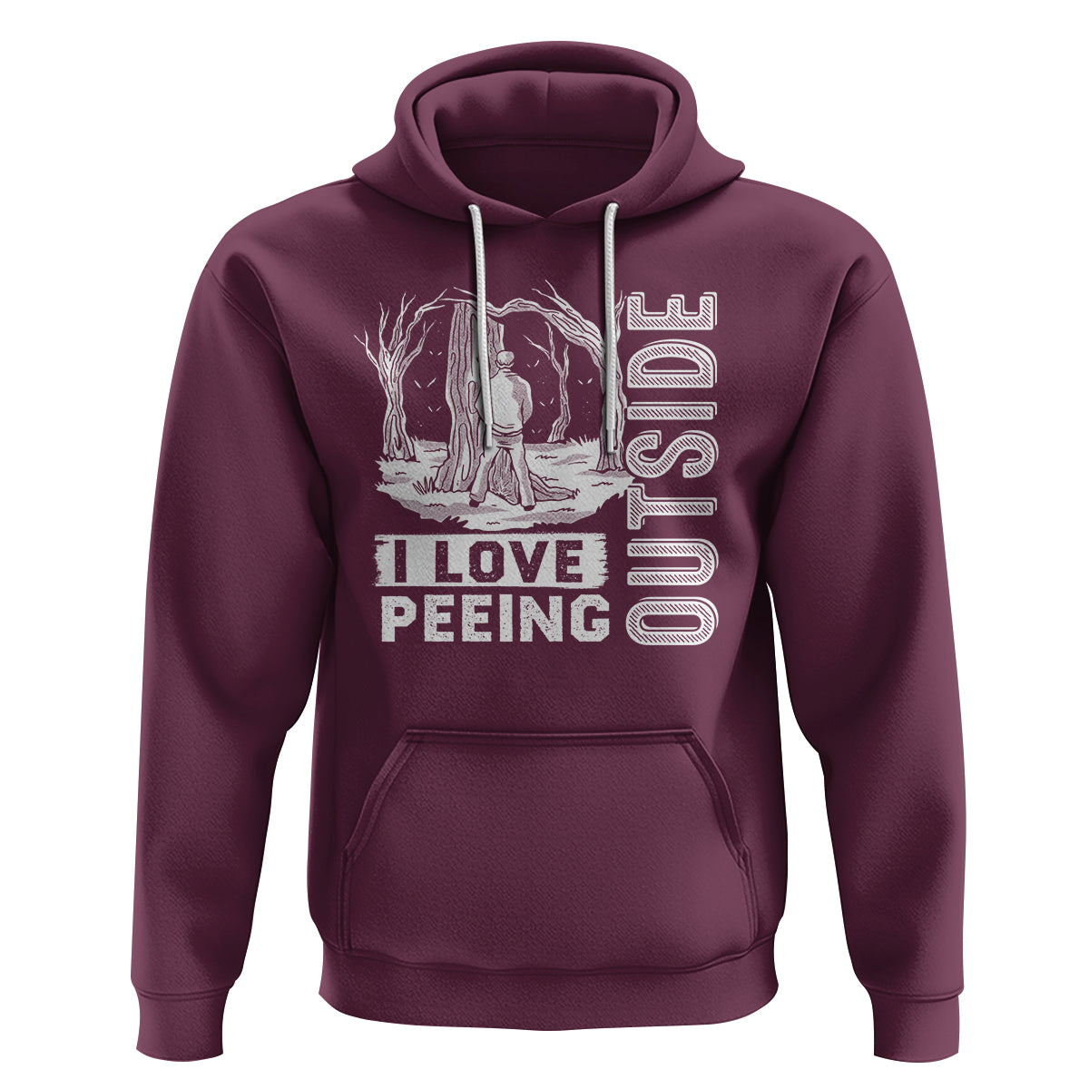 Funny Camping Hoodie I Love Peeing Outside Nature Lover Hiking Men - Wonder Print Shop