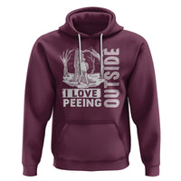 Funny Camping Hoodie I Love Peeing Outside Nature Lover Hiking Men - Wonder Print Shop