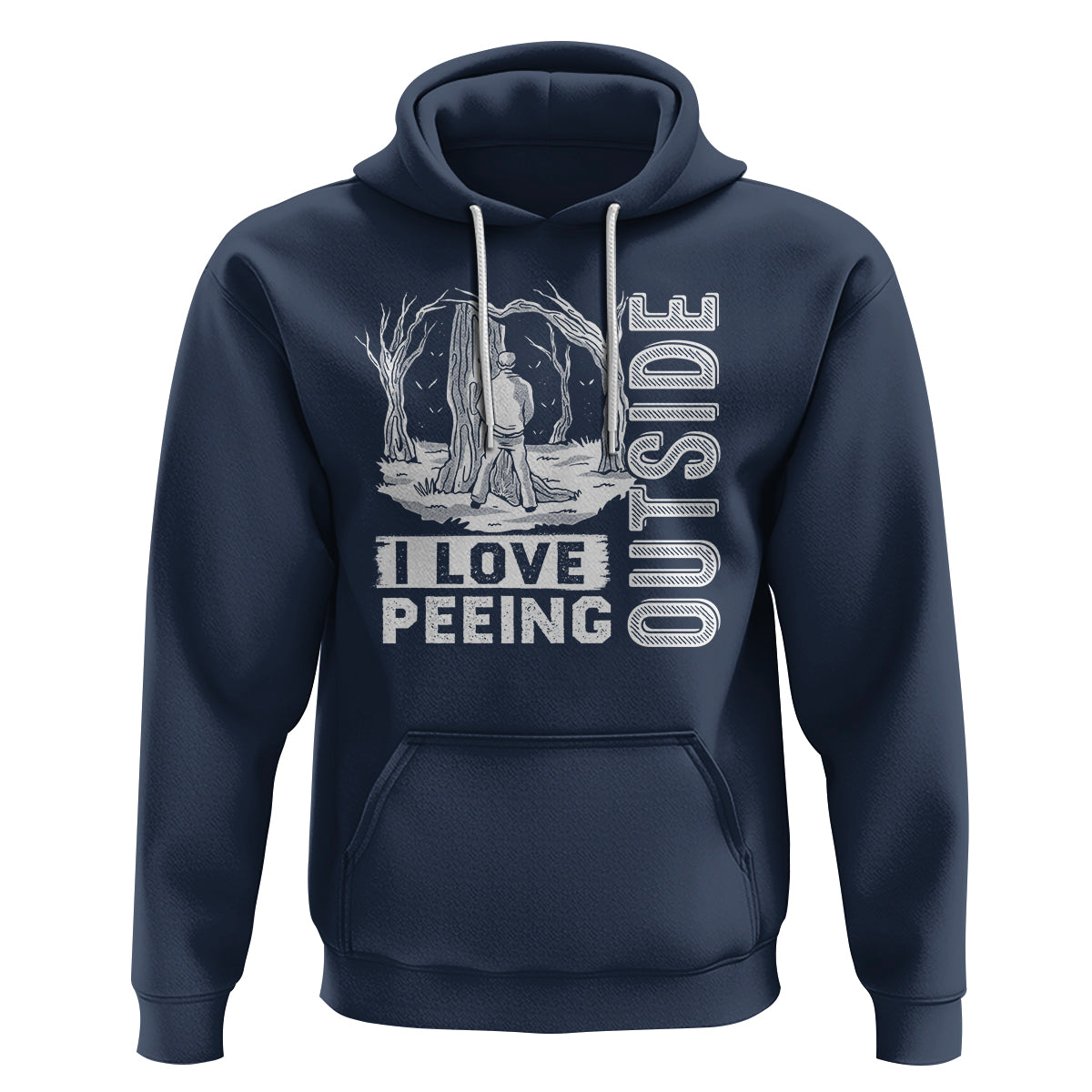 Funny Camping Hoodie I Love Peeing Outside Nature Lover Hiking Men - Wonder Print Shop