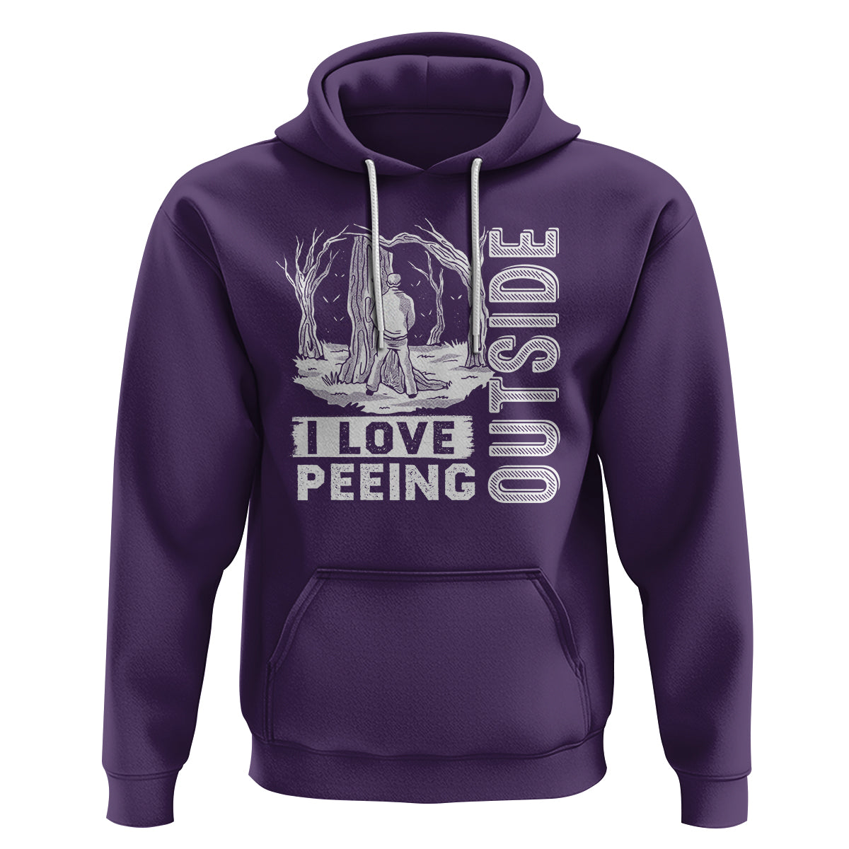 Funny Camping Hoodie I Love Peeing Outside Nature Lover Hiking Men - Wonder Print Shop