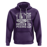 Funny Camping Hoodie I Love Peeing Outside Nature Lover Hiking Men - Wonder Print Shop