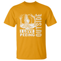 Funny Camping T Shirt I Love Peeing Outside Nature Lover Hiking Men - Wonder Print Shop