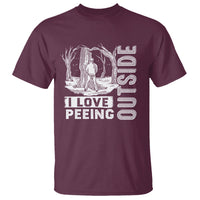 Funny Camping T Shirt I Love Peeing Outside Nature Lover Hiking Men - Wonder Print Shop