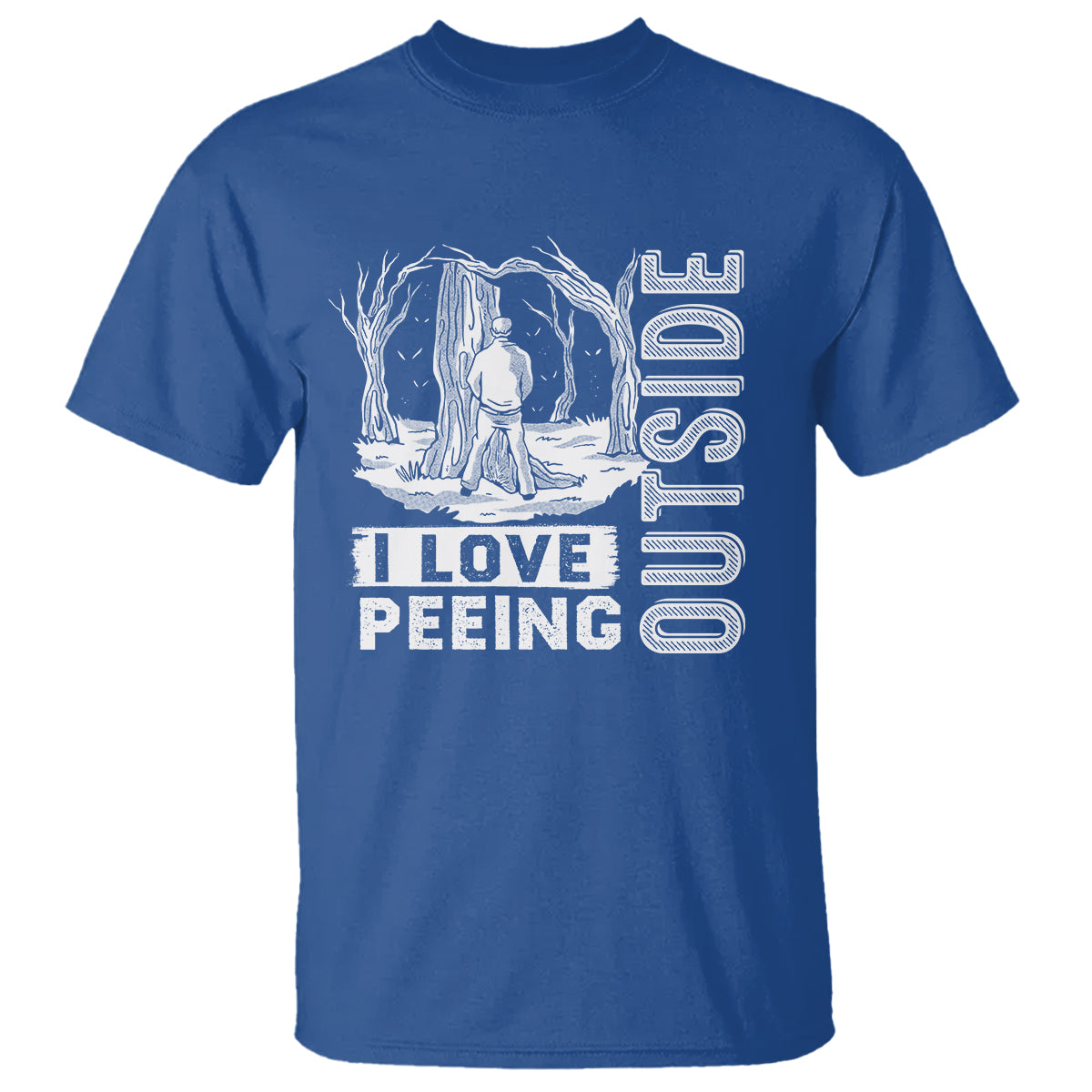 Funny Camping T Shirt I Love Peeing Outside Nature Lover Hiking Men - Wonder Print Shop
