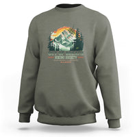 Hiking Society Sweatshirt Out Of Breath Don't Worry I'll Be There In A Minute - Wonder Print Shop