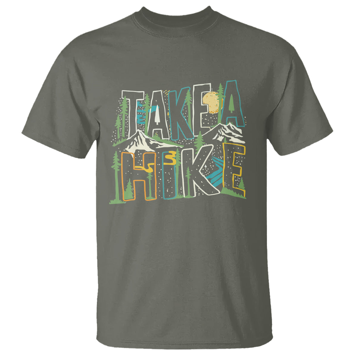 Hiking Lover T Shirt Take A Hike Outdoor Nature - Wonder Print Shop