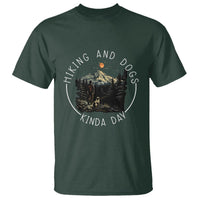 Hiking And Dogs T Shirt Kinda Day Outdoor Lover Dog Owner - Wonder Print Shop