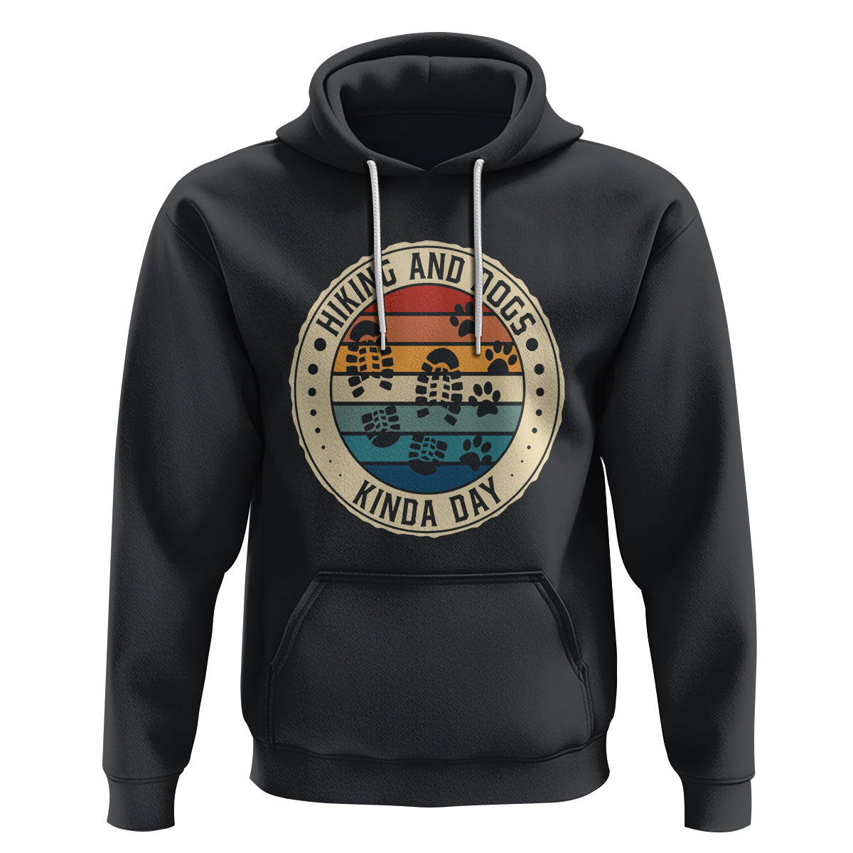 Hiking And Dogs Hoodie Kinda Day Outdoor Lover Dog Owner - Wonder Print Shop