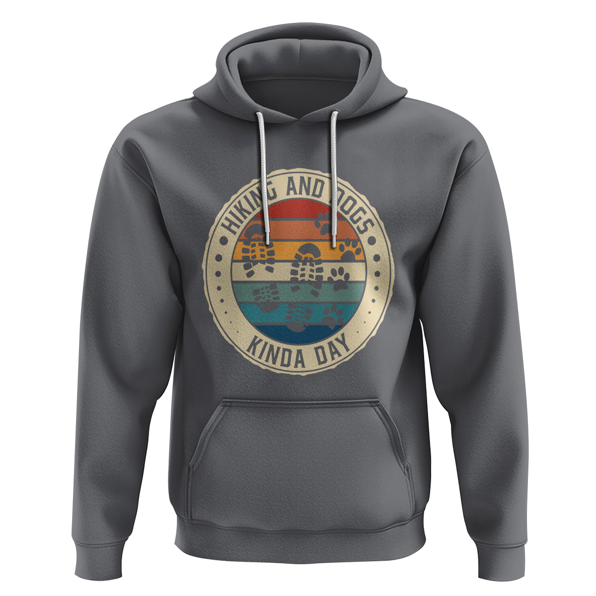Hiking And Dogs Hoodie Kinda Day Outdoor Lover Dog Owner - Wonder Print Shop