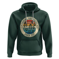 Hiking And Dogs Hoodie Kinda Day Outdoor Lover Dog Owner - Wonder Print Shop