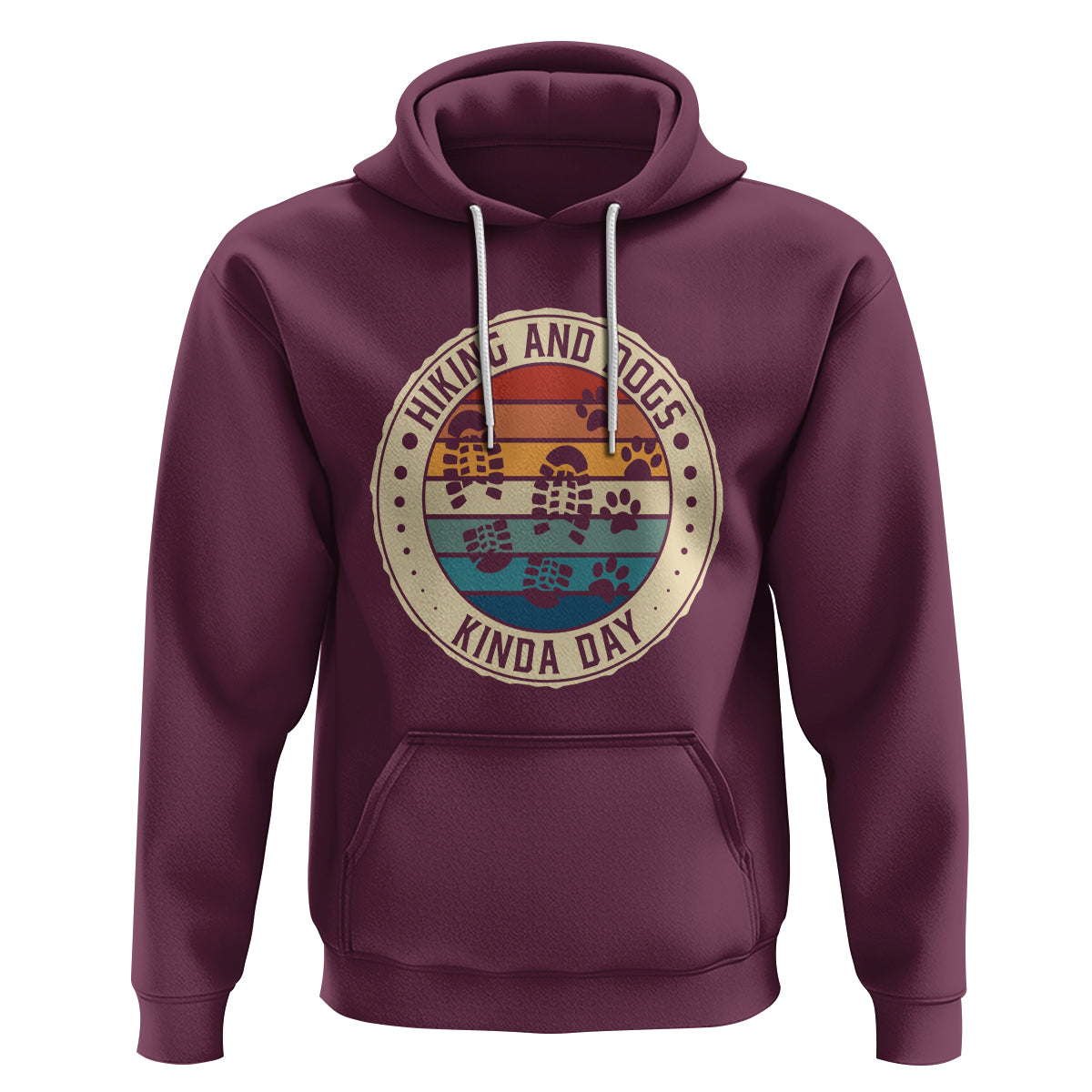 Hiking And Dogs Hoodie Kinda Day Outdoor Lover Dog Owner - Wonder Print Shop