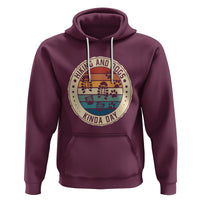 Hiking And Dogs Hoodie Kinda Day Outdoor Lover Dog Owner - Wonder Print Shop