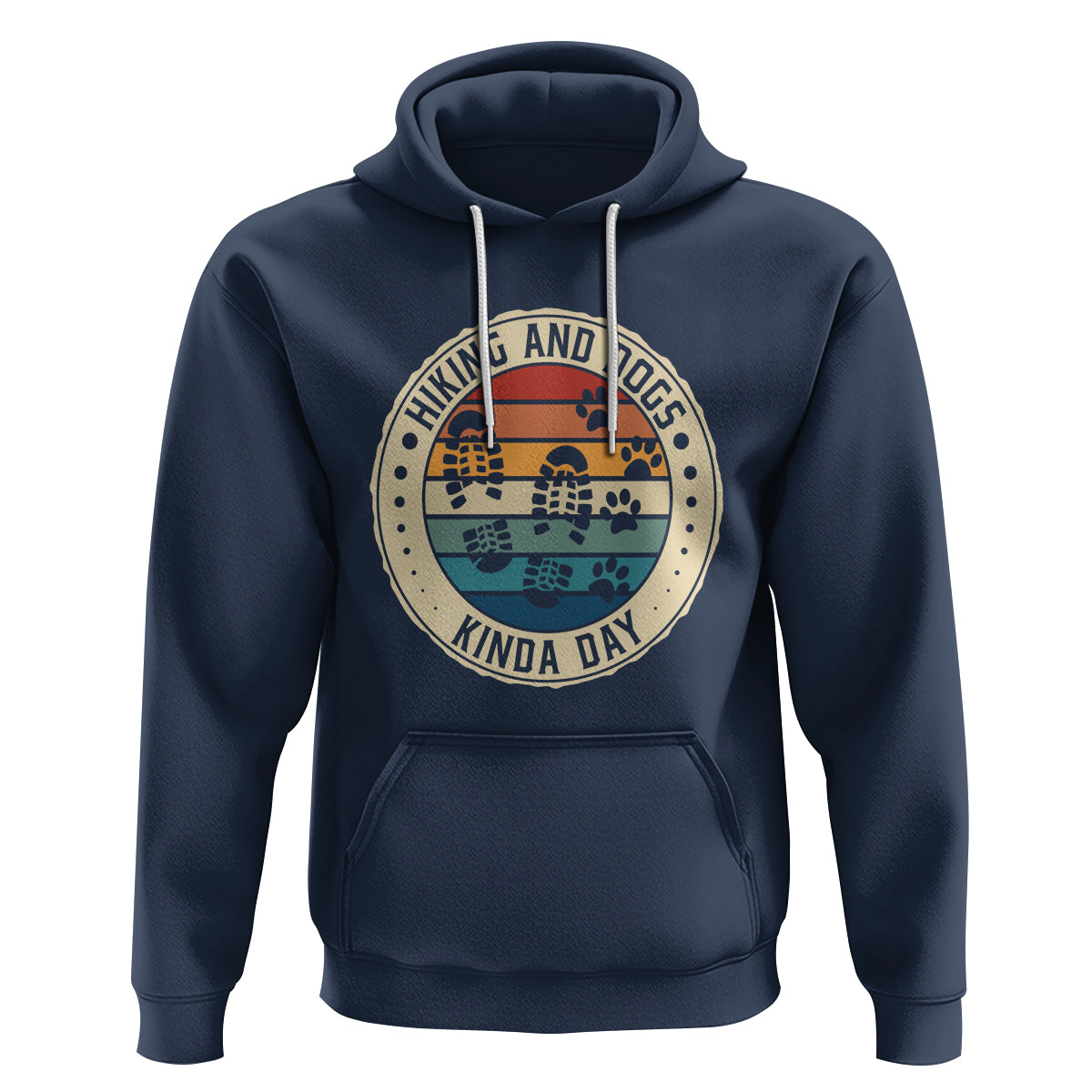 Hiking And Dogs Hoodie Kinda Day Outdoor Lover Dog Owner - Wonder Print Shop