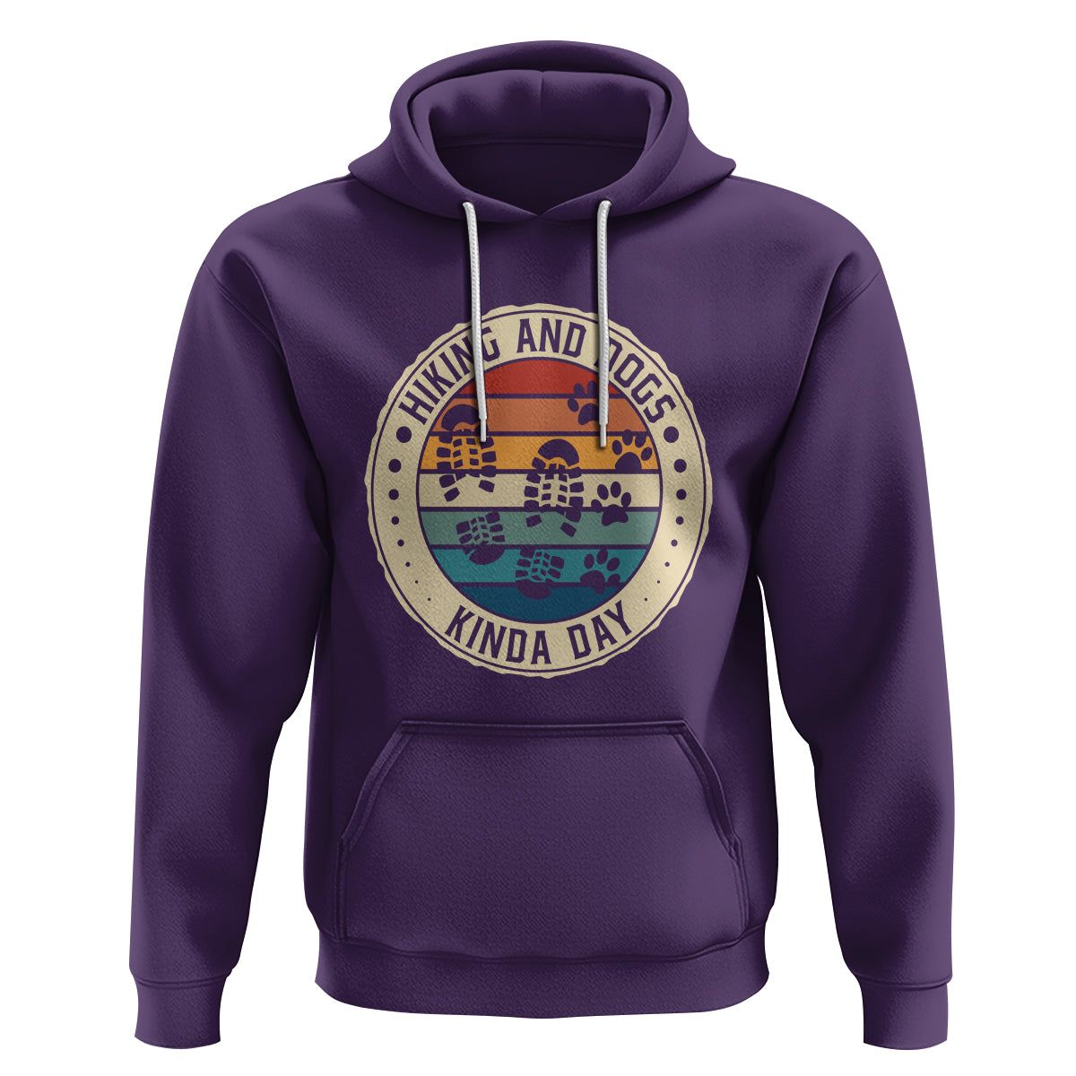 Hiking And Dogs Hoodie Kinda Day Outdoor Lover Dog Owner - Wonder Print Shop